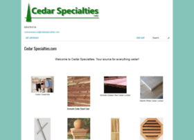 Cedarspecialties.com thumbnail
