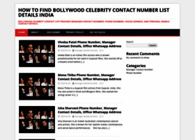 Celebritycontactlist.in thumbnail