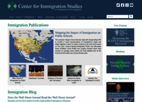 Centerforimmigrationstudies.org thumbnail