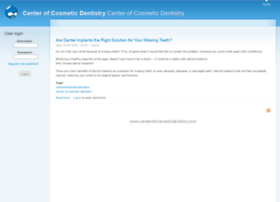 Centerofcosmeticdentistry.com thumbnail
