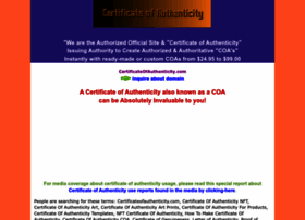 Certificateofauthenticity.com thumbnail