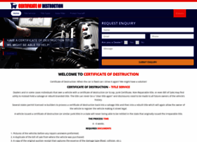 Certificatesofdestruction.com thumbnail