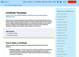 Certificatetemplatesonline.com thumbnail