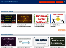 Certificatetemplatess.org thumbnail