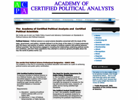 Certifiedpoliticalscientist.com thumbnail