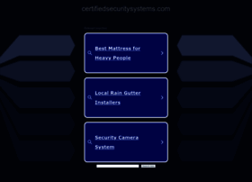 Certifiedsecuritysystems.com thumbnail
