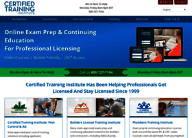 Certifiedtraininginstitute.com thumbnail