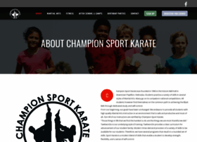 Championsportkarate.com thumbnail