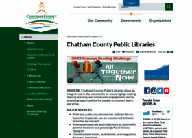 Chathamlibraries.org thumbnail