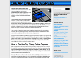 Cheaponlinedegrees.org thumbnail