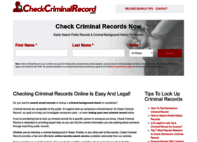 Checkcriminalrecord.com thumbnail