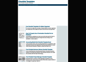 Checklist.templateral.com thumbnail
