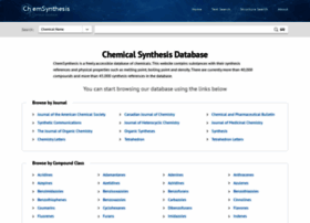 Chemsynthesis.com thumbnail