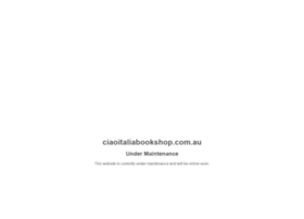 Ciaoitaliabookshop.com.au thumbnail