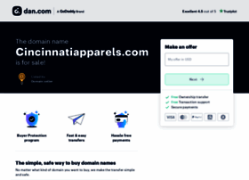 Cincinnatiapparels.com thumbnail