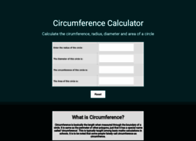 Circumference-calculator.com thumbnail