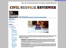 Civilservicereviewer.com thumbnail
