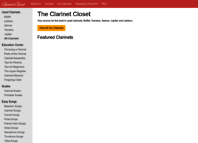 Clarinetcloset.com thumbnail