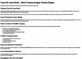 Clarodelunahotel.com thumbnail