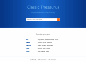 Classicthesaurus.com thumbnail