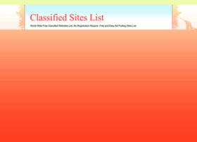 Classifedsiteslist.blogspot.in thumbnail