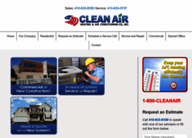 Cleanairhvac.com thumbnail