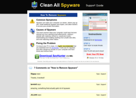 Cleanallspyware.com thumbnail