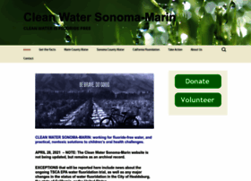 Cleanwatersonomamarin.org thumbnail