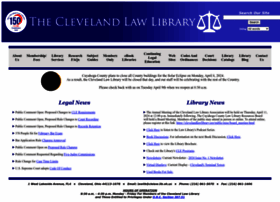 Clevelandlawlibrary.org thumbnail