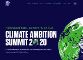 Climateambitionsummit2020.org thumbnail