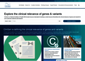 Clinicalgenome.org thumbnail