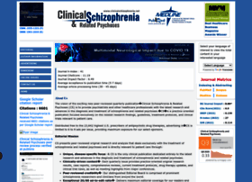 Clinicalschizophrenia.net thumbnail