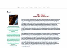 Clivejames.com thumbnail