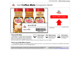Coffeemate.couponrocker.com thumbnail