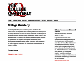 Collegequarterly.ca thumbnail