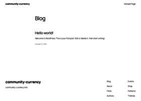 Community-currency.info thumbnail
