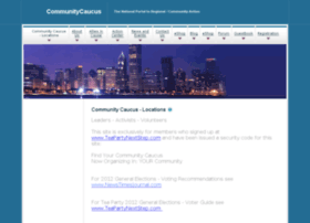 Communitycaucus.com thumbnail