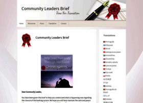Communityleadersbrief.org thumbnail