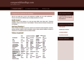 Comparatifchauffage.com thumbnail