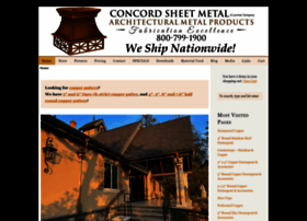 Concordsheetmetal.com thumbnail