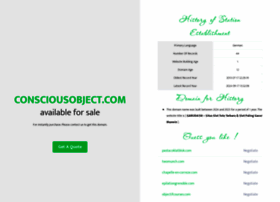 Consciousobject.com thumbnail