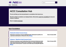 Consultation.accc.gov.au thumbnail
