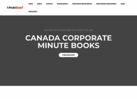 Corporateminutebooks.ca thumbnail