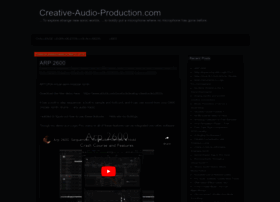 Creative-audio-production.com thumbnail