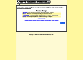  at WI. Creative Voicemail Messages -  Professional & Funny Voicemail Greetings