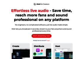 Creators.mixlr.com thumbnail
