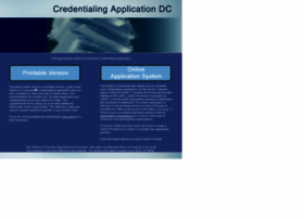 Credentialingapplicationdc.org thumbnail