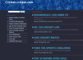 Cricket-cricket.com thumbnail
