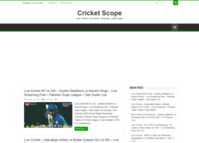 Cricketscope.com thumbnail