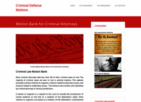 Criminaldefensemotions.com thumbnail